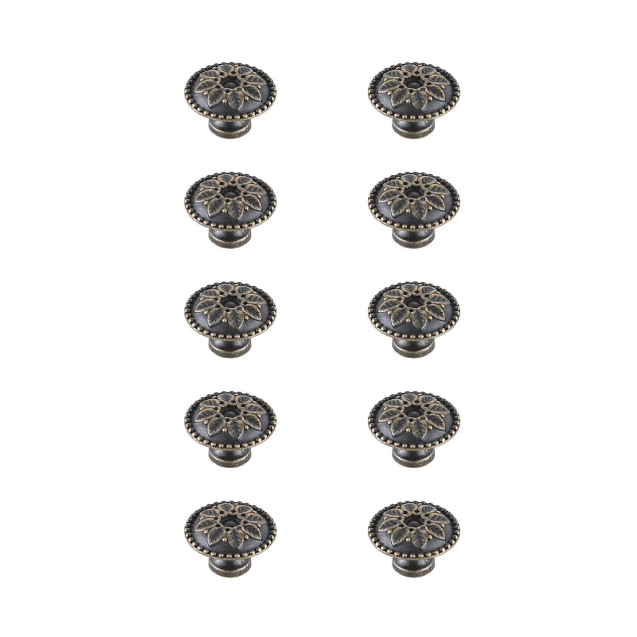 Corio 0.9" Diameter Antique Bronze Mushroom Knob Multipack (Set of 10)